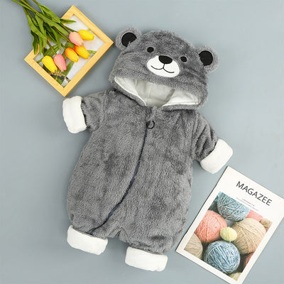 Newborn Baby Clothes Winter Baby One-piece Clothes Padded Clothes Thickening Out Romper Winter Clothes Baby Clothes Foreign Trade