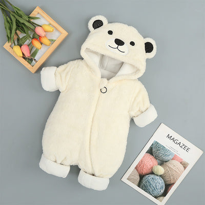 Newborn Baby Clothes Winter Baby One-piece Clothes Padded Clothes Thickening Out Romper Winter Clothes Baby Clothes Foreign Trade