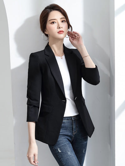 Small Suit Jacket Female 2022 Spring And Autumn New Korean Version Slim Fashion Temperament Ladies Suit Jacket Top