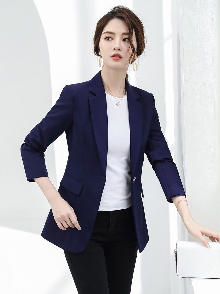 Small Suit Jacket Female 2022 Spring And Autumn New Korean Version Slim Fashion Temperament Ladies Suit Jacket Top