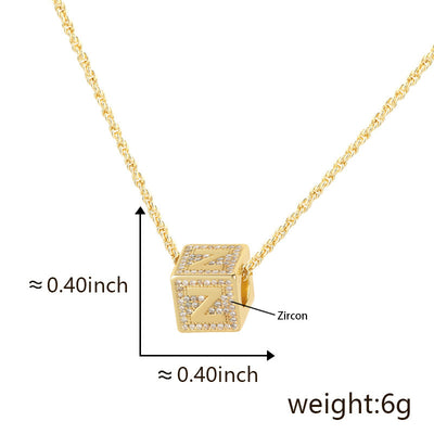 Fashion 26 English Letter Necklace Pendant