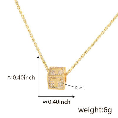 Fashion 26 English Letter Necklace Pendant