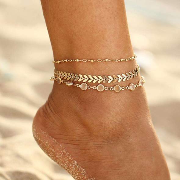 Eternity Solstice Multi-Layer Anklet