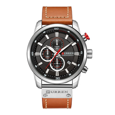 CURREN 8291 Casual Style Multi Function Quartz Watch Date Display Men Wrist Watch