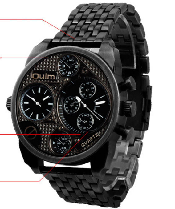 European radium imported quartz movement watches wholesale brand stainless steel male military derivative goods