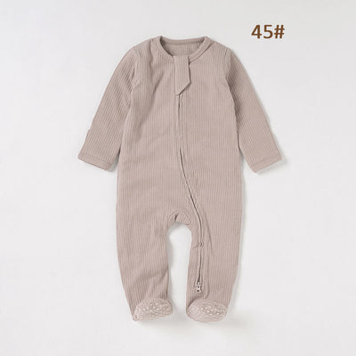 Baby Foot-wrapped Jumpsuit Style Baby Romper Romper Cotton Class A Children&#039;s Homewear Baby Jumpsuit