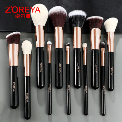 Zhuoerya New Cross-border Makeup Tools Beauty Set Eyeshadow Concealer Loose Powder Wholesale Wholesale 25 Makeup Brushes