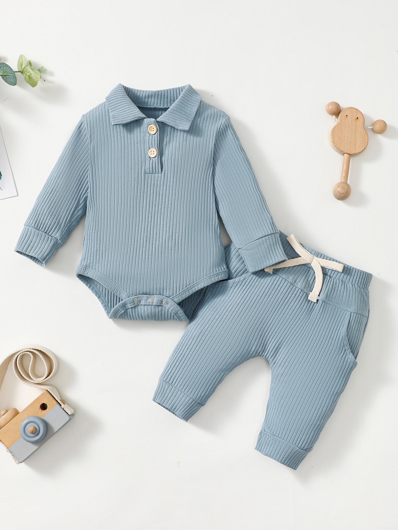 Baby Cotton Pit POLO Shirt Suit