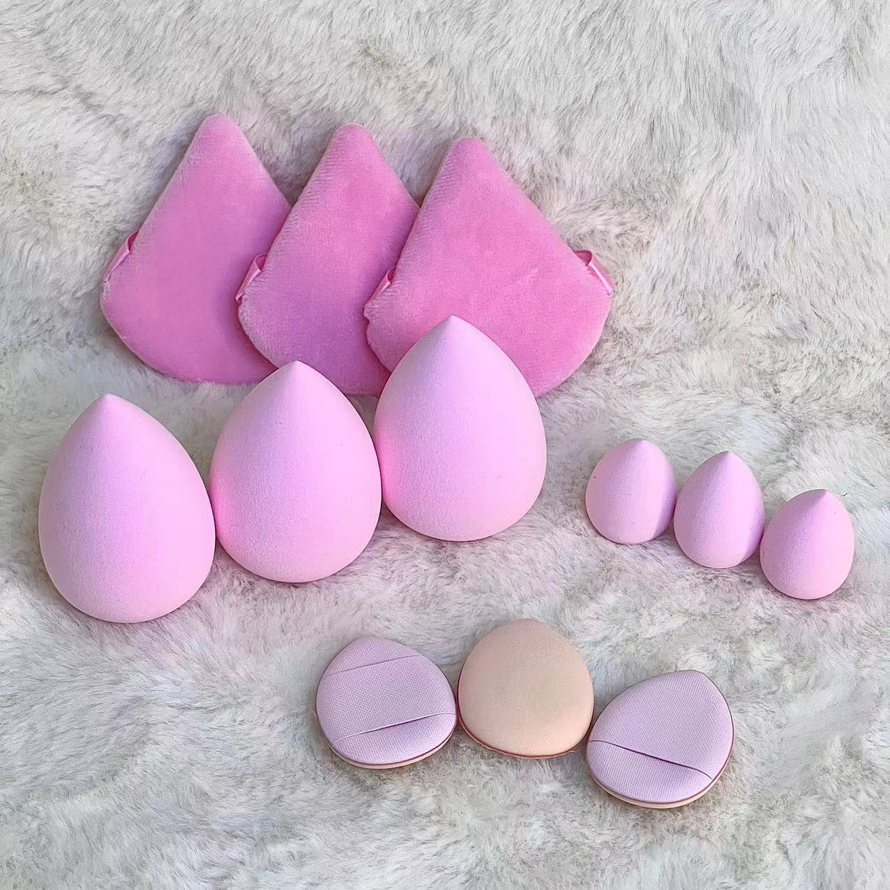 12 PCs Makeup Sponge Suit/dry Use. Wet Use, Loose Powder, Finger, Combination Suit