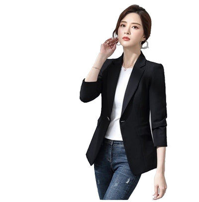 Small Suit Jacket Female 2022 Spring And Autumn New Korean Version Slim Fashion Temperament Ladies Suit Jacket Top