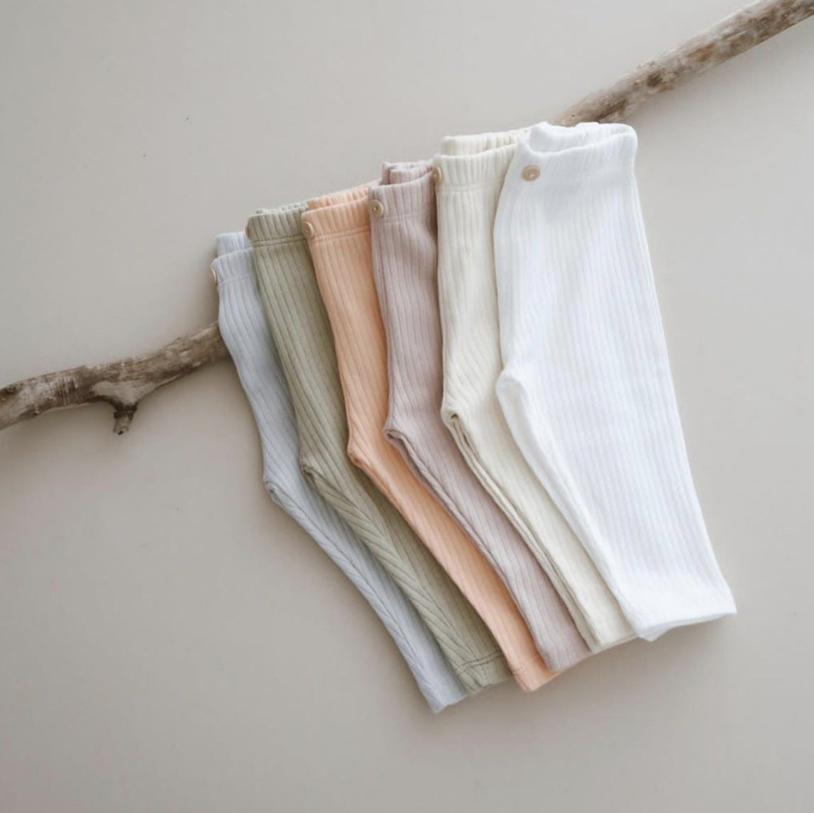 Children&#039;s Pants Spring And Autumn Pure Cotton Pants Men&#039;s And Women&#039;s Pants Solid Color High Stretch Leggings Striped Little Girl&#039;s Pants