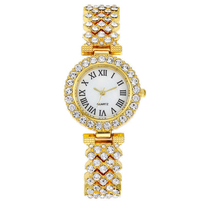 Fashion Roman Pattern Diamond Women&#039;s Watch Women&#039;s Watch Quartz Watch Bracelet Women&#039;s Watch