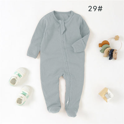 Baby Foot-wrapped Jumpsuit Style Baby Romper Romper Cotton Class A Children&#039;s Homewear Baby Jumpsuit