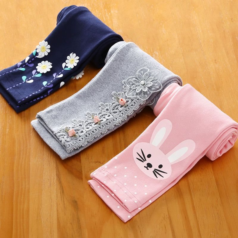 Girls&#039; Leggings Spring And Autumn 2021 New Arrival Trousers For Baby Girls&#039; Spring Casual Pants Student Pants Small And Medium-sized Children&#039;s Outer Wear