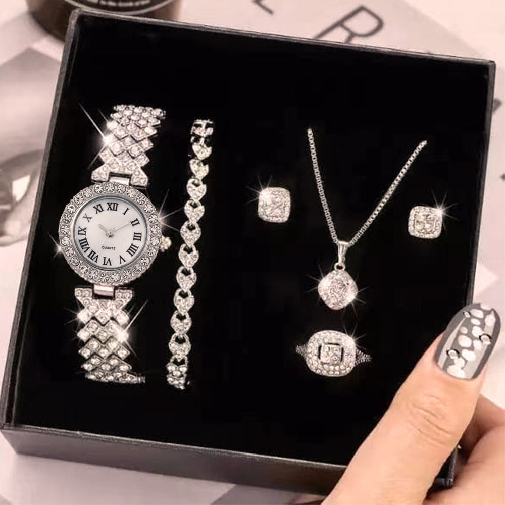 Fashion Roman Pattern Diamond Women&#039;s Watch Women&#039;s Watch Quartz Watch Bracelet Women&#039;s Watch