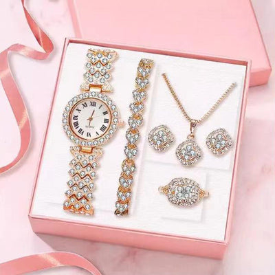 Fashion Roman Pattern Diamond Women&#039;s Watch Women&#039;s Watch Quartz Watch Bracelet Women&#039;s Watch