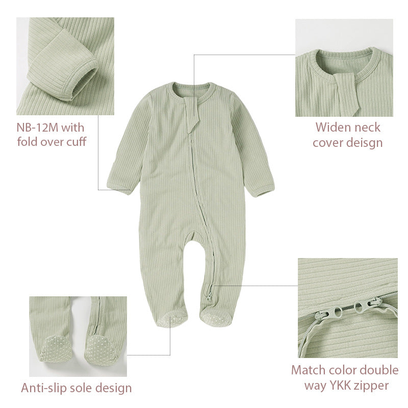 Baby Foot-wrapped Jumpsuit Style Baby Romper Romper Cotton Class A Children&#039;s Homewear Baby Jumpsuit