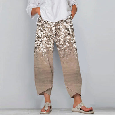 Cross-border Floral Casual Pants