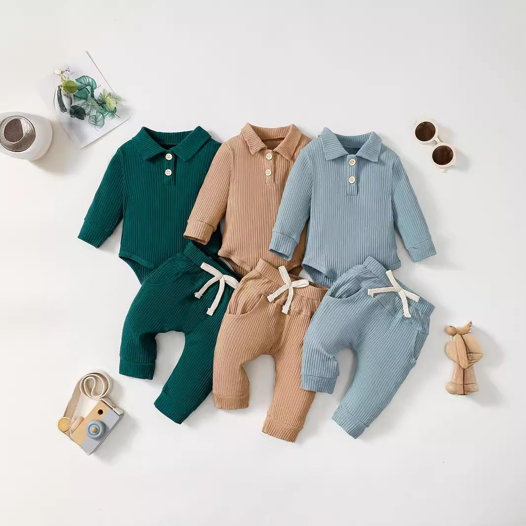 Baby Cotton Pit POLO Shirt Suit