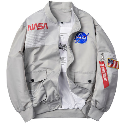 Bomber Jacket Men&#039;s Astronaut Work Jacket European And American Air Force One Jacket Men&#039;s Trendy