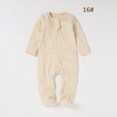 Baby Foot-wrapped Jumpsuit Style Baby Romper Romper Cotton Class A Children&#039;s Homewear Baby Jumpsuit