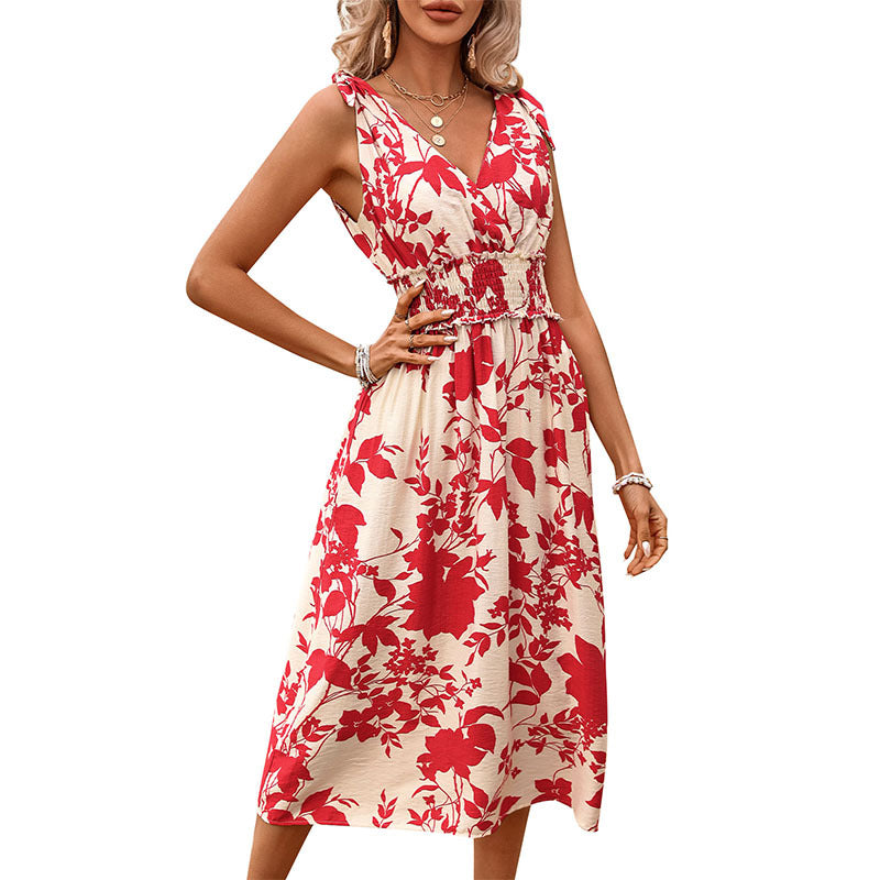 New European And American Summer Women&#039;s  Bohemian Holiday Dress