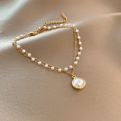 Korean Version Ins Wind Fashion Pearl Bracelet Design Simple Zircon Bracelet Niche Trend Cold Wind Bracelet