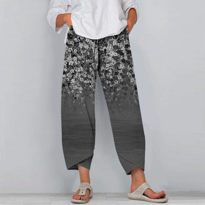 Cross-border Floral Casual Pants