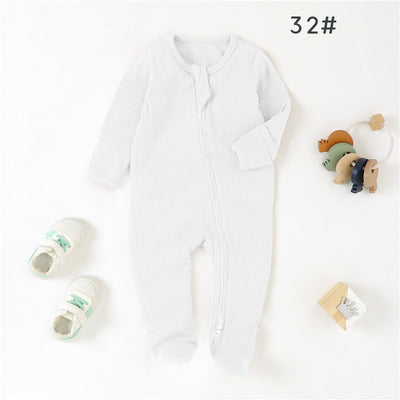 Baby Foot-wrapped Jumpsuit Style Baby Romper Romper Cotton Class A Children&#039;s Homewear Baby Jumpsuit