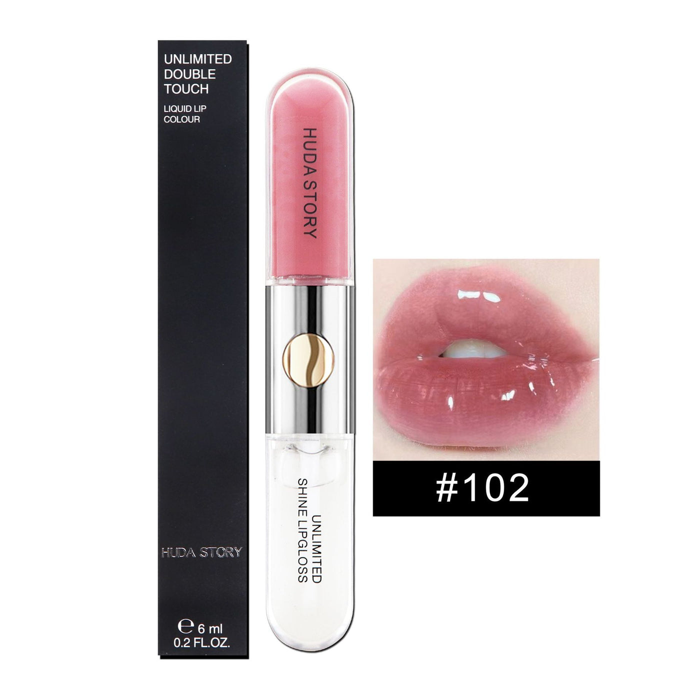 Double-headed Lip Gloss Non-stick