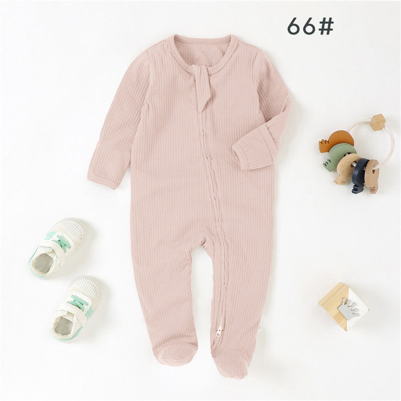 Baby Foot-wrapped Jumpsuit Style Baby Romper Romper Cotton Class A Children&#039;s Homewear Baby Jumpsuit