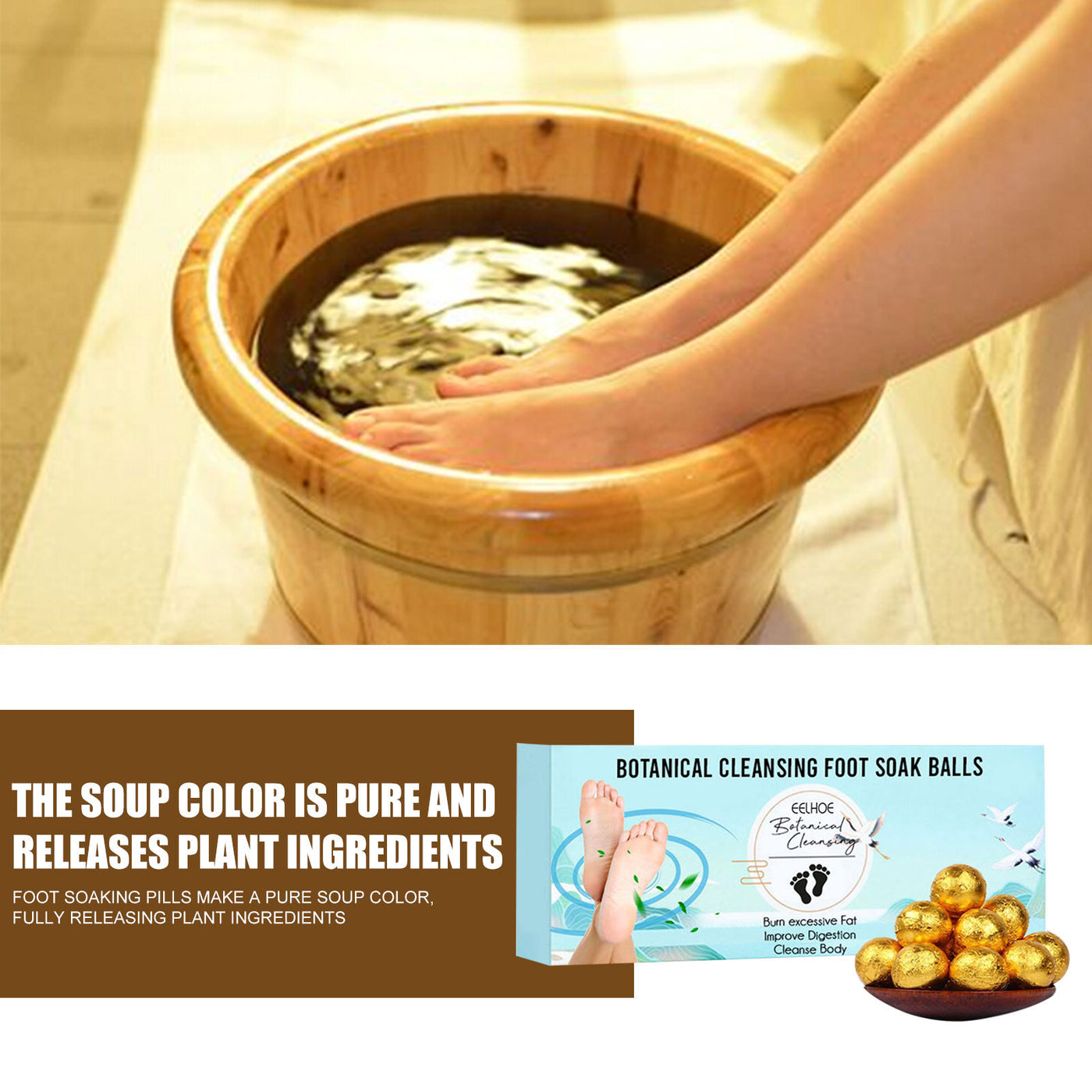 Ginger Sweat Slimming Foot Soak Balls