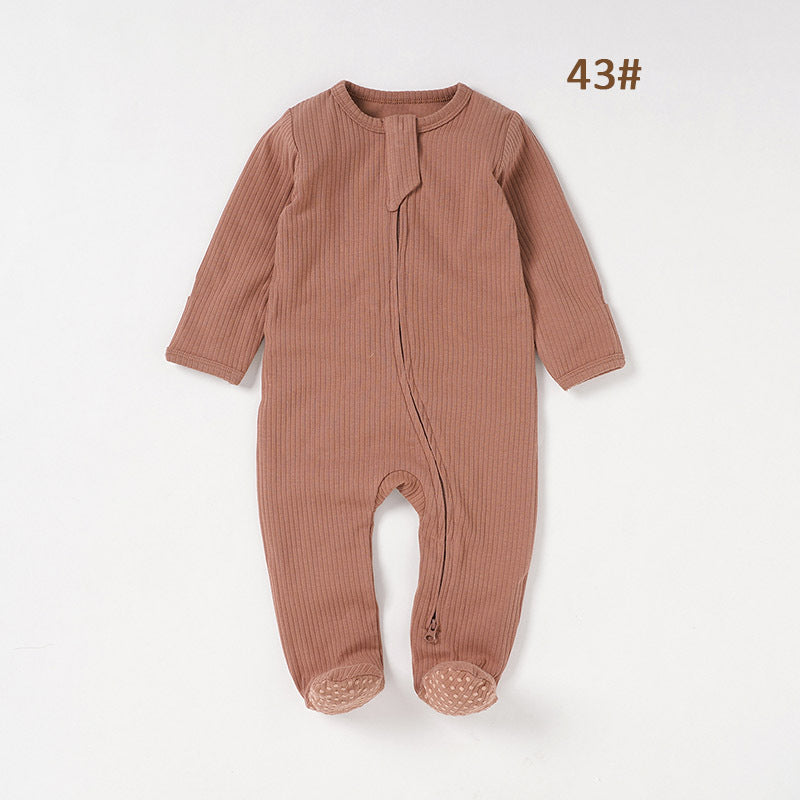 Baby Foot-wrapped Jumpsuit Style Baby Romper Romper Cotton Class A Children&#039;s Homewear Baby Jumpsuit