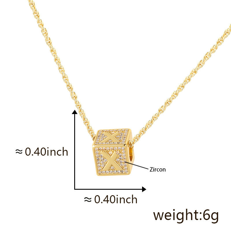 Fashion 26 English Letter Necklace Pendant