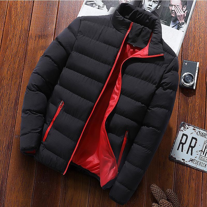 Men Winter cotton padded clothes Long Jacket Warm Coat par ka