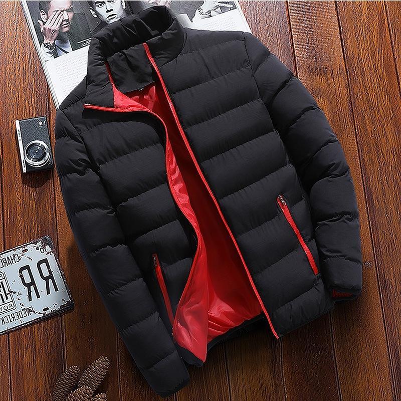 Men Winter cotton padded clothes Long Jacket Warm Coat par ka