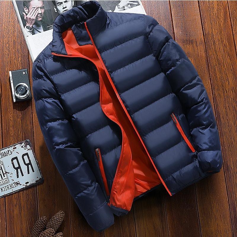 Men Winter cotton padded clothes Long Jacket Warm Coat par ka