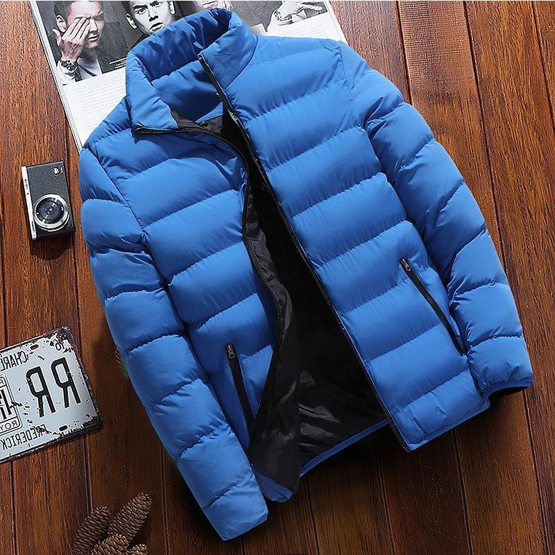 Men Winter cotton padded clothes Long Jacket Warm Coat par ka